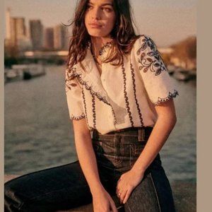 Sezane Dahlia Blouse Size 34 US 2